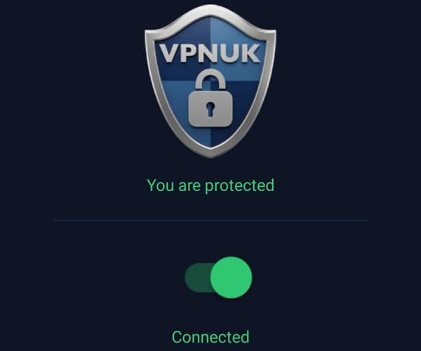 Android VPNUK App - Connect