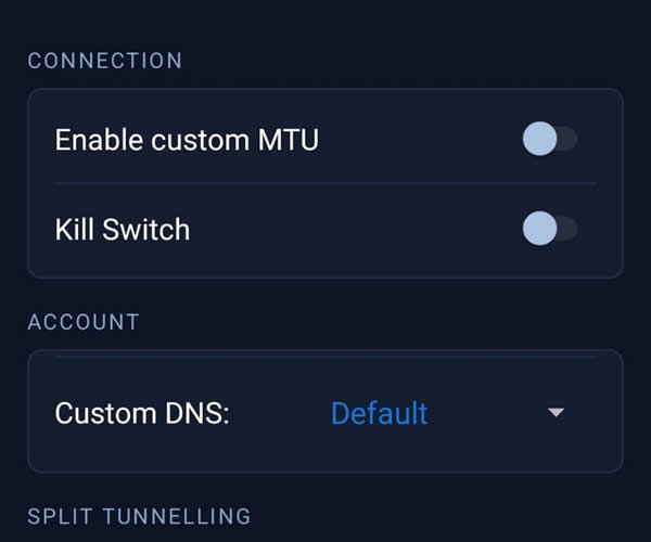 VPNUK on Android Options connection settings and troubleshooting