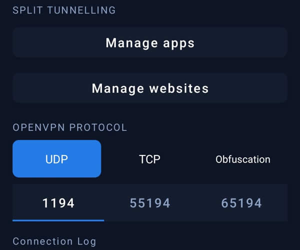 VPNUK on Android Options connection settings and troubleshooting