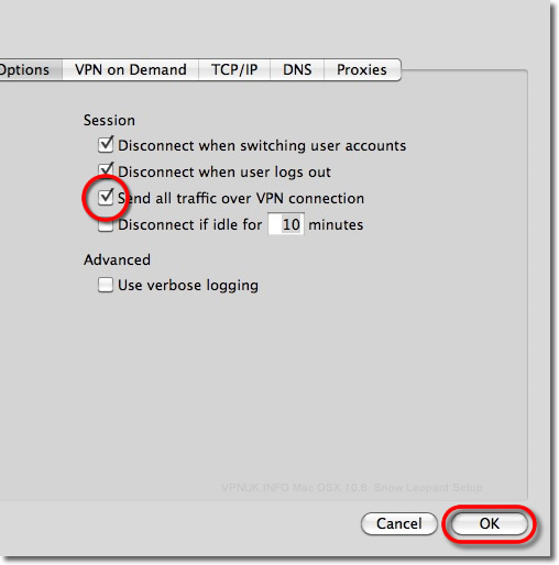 Send all traffic over VPN