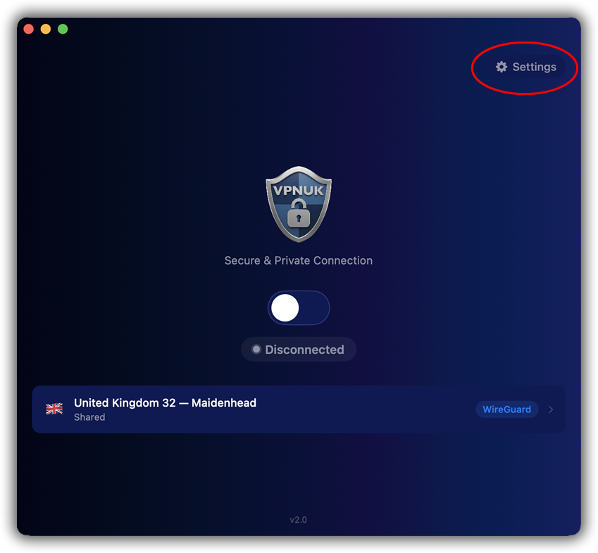 Enter Display Name, Server Address and Account Name
