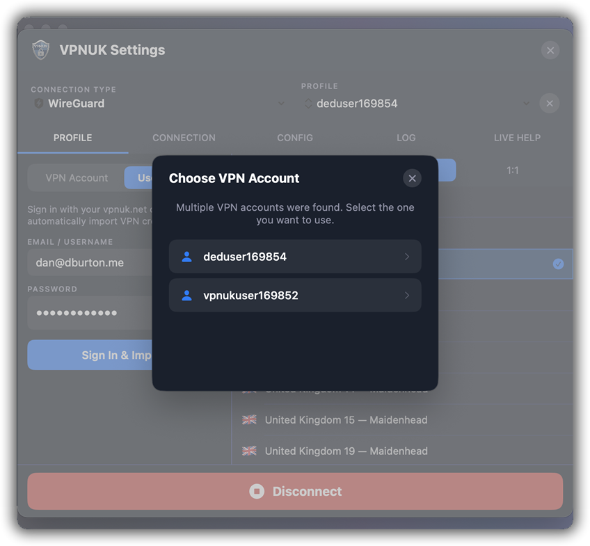 Connect to VPNUK L2TP on macOS