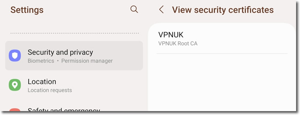 IKEv2 Android VPN UK