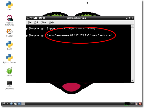 Настройка dns raspberry pi
